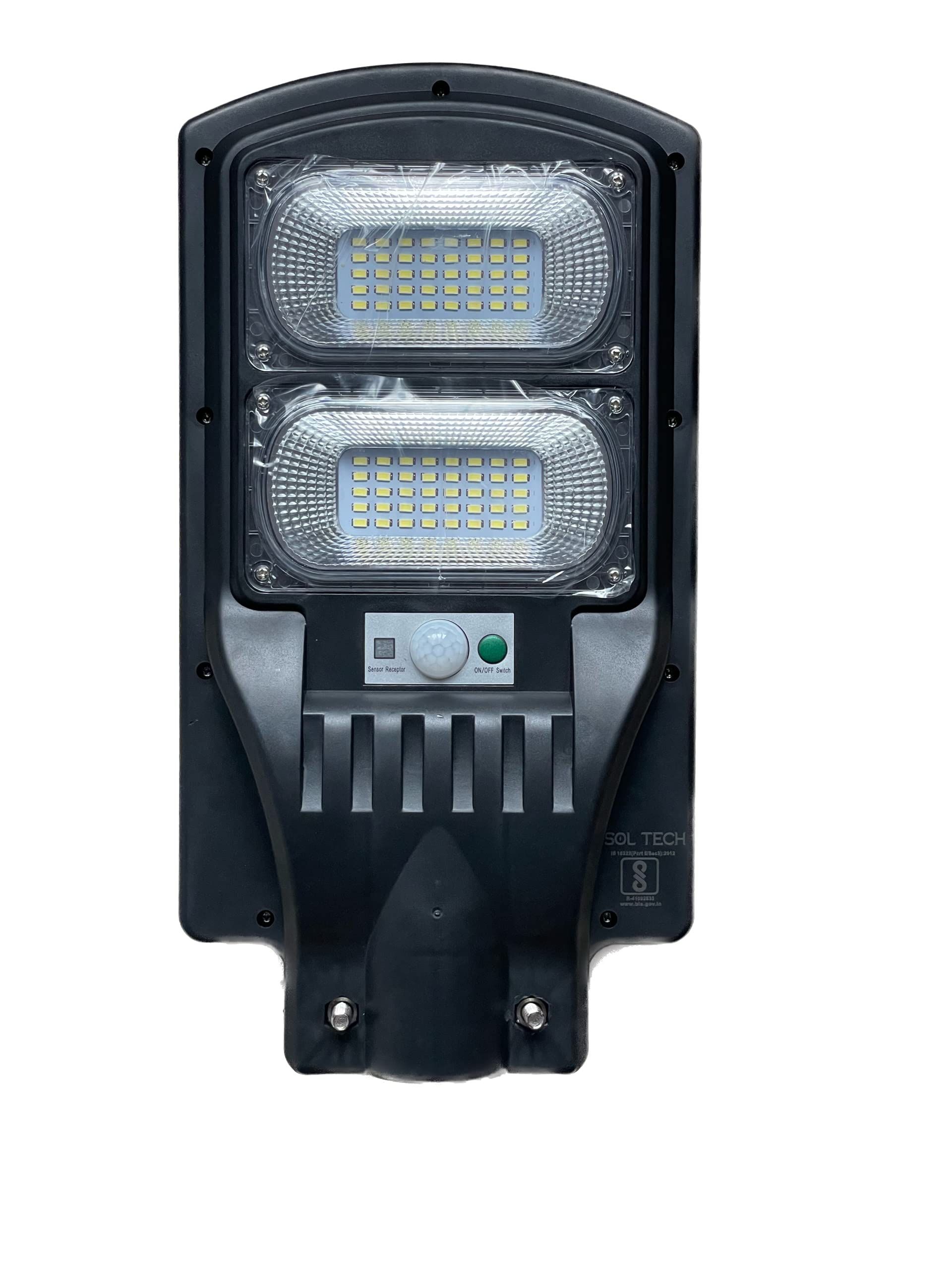 Soleo Solar Street Light With Motion Sensor - 60W, 980 Lumens, Ip65 Waterproof, Easy Installation - Abs