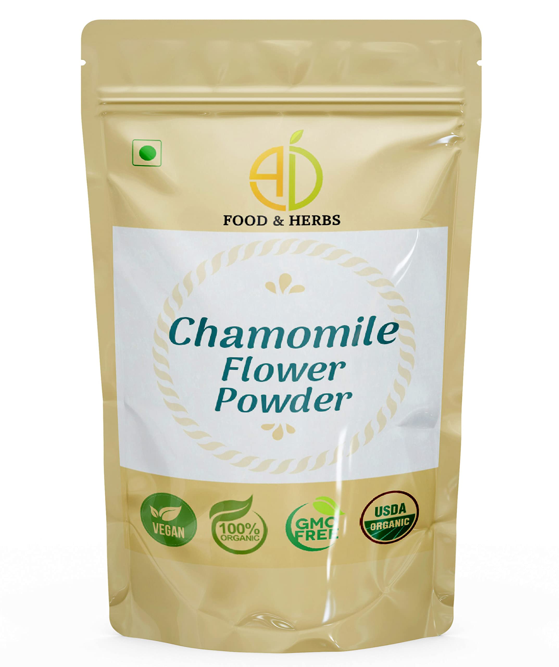 A D Food & Herbs Chamomile Flower Powder Aromatic Edible for Homemade Lattes, Tea Blends, Bath Salts, Gifts, Crafts (100 Gms x pack of 1) (B0B9NXCFKN) Amazon Price History, Amazon Price Tracker