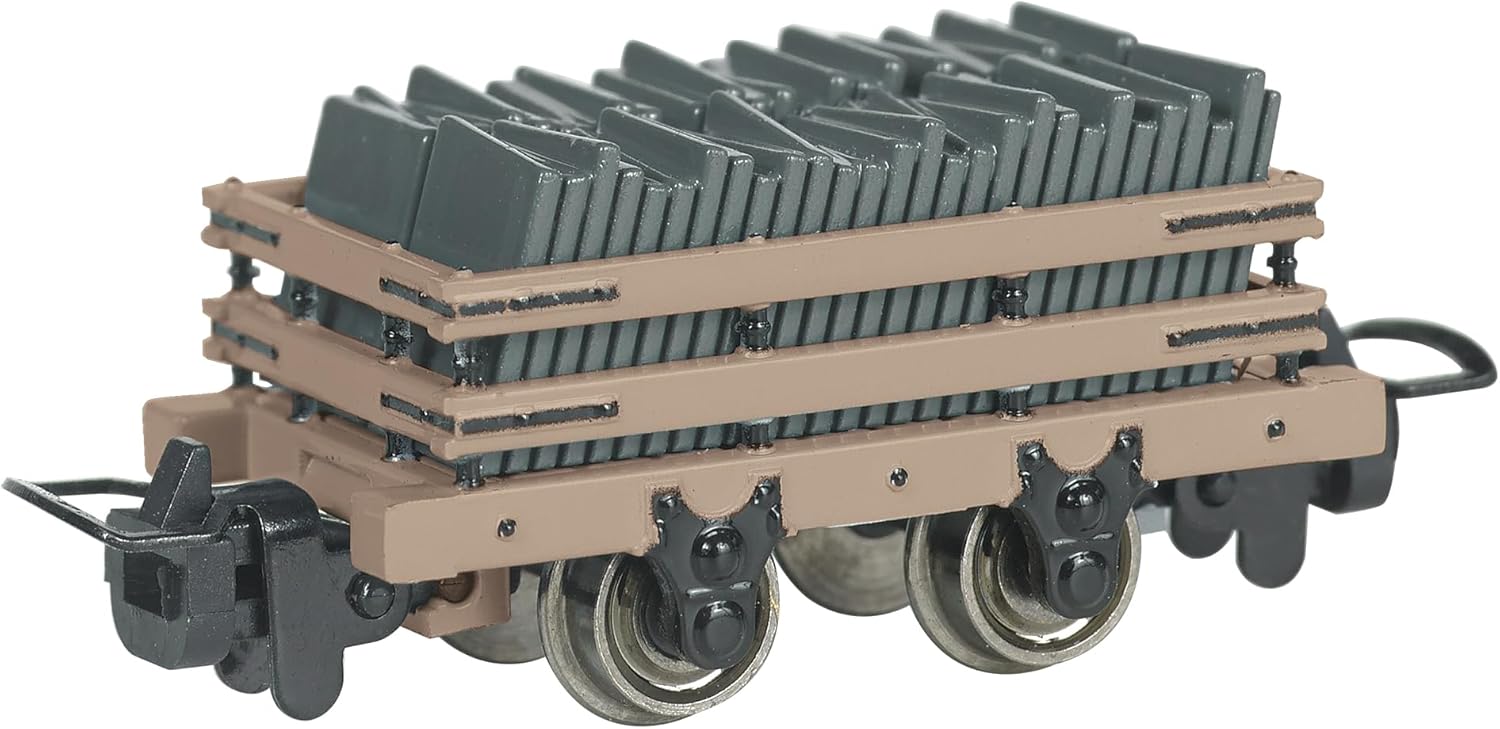 Bachmann Trains - Thomas & Friends™ Narrow Gauge Slate Wagon with Load - TAN - HO Model That Runs On N Scale Track