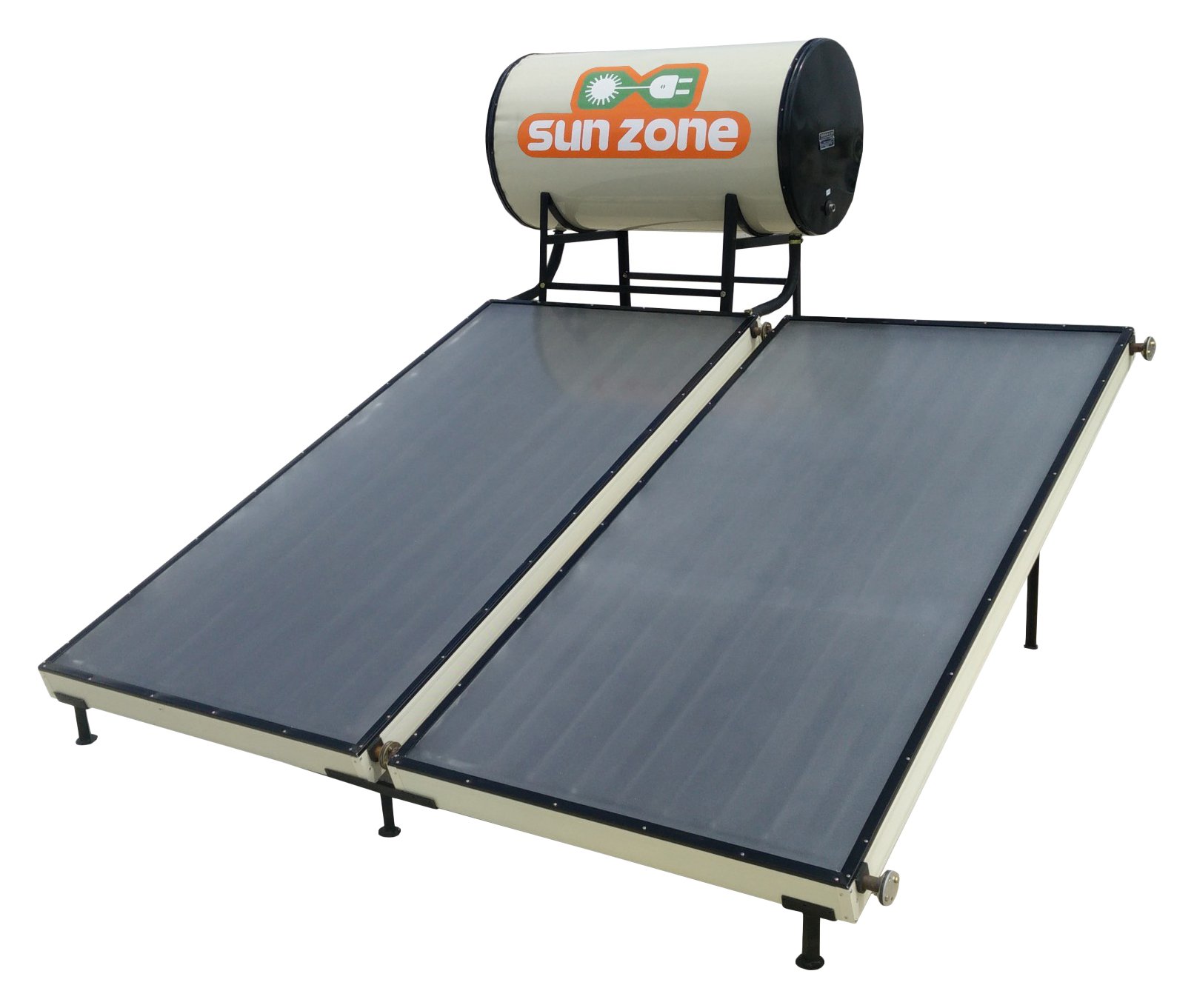 Sun Zone Solar 1000 LPD Flat Plate Water Heater (Off-White) : Amazon.in:  Garden u0026 Outdoors