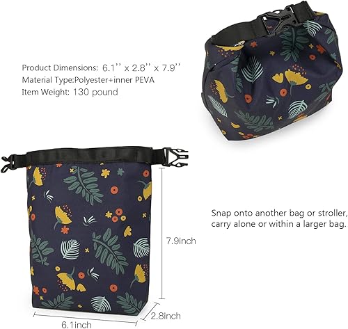 Miniatura 2 de MOV COMPRA Movcompra - Lonchera aislada para adultos para el trabajo + bolsa de aperitivos aislada, bolsas reutilizables para sándwiches y