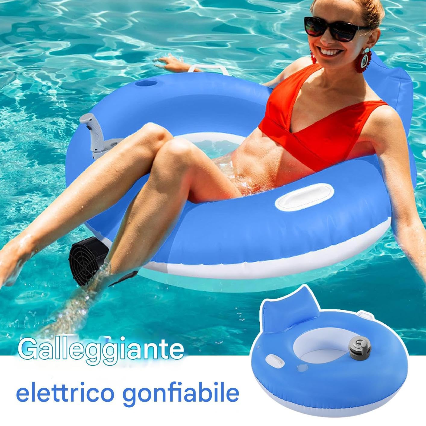 Poltrona Gonfiabile Galleggiante Tipo Lounge Zattera Da Tubing Acquatico