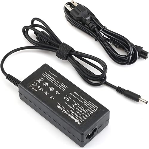 Adaptador de CA de 65W 19.5v 3.34a Cargador para laptop Dell Inspiron 13 15 17 Series 15 3551 3552 3558 5555 5559 5566 5567 5558 5755 5758 7558 7568
