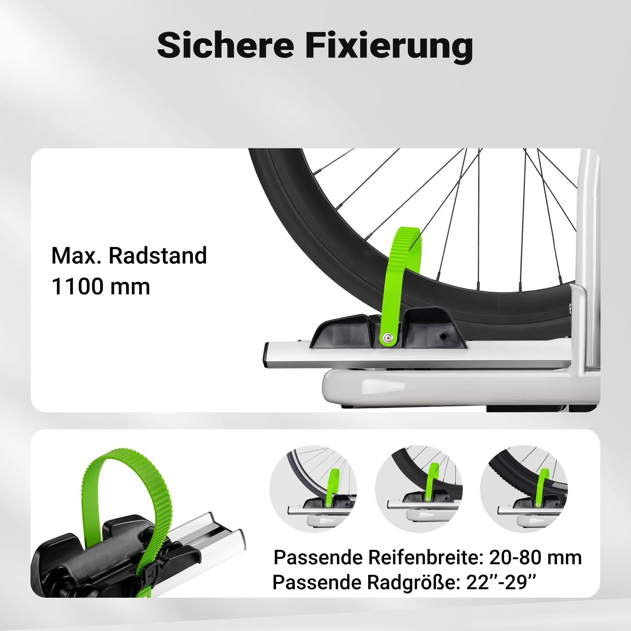 Wiltec Fahrrad Heckträger für 2 Fahrräder, Heckklappenträger bis 60 kg, Fahrradträger Anhängerkupplung klappbar, Fahrrad Träger mit Diebstahlschutz