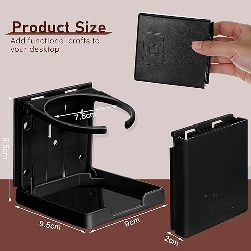 Miniatura 3 de 4 portavasos para barco, soporte plegable para bebidas, soporte de plástico para bebidas, soporte para bebidas, portavasos, portavasos, botellas,