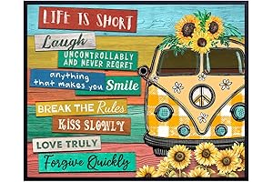 Hippie Chic Boho Wall Decor with Inspirational 60's Vibe