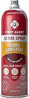 First Alert EZ Fire Spray AF400 - Easy Aerosol Fire Extinguisher, 32 Sec Discharge 4X Longer, for Kitchen, RV, Home Fires