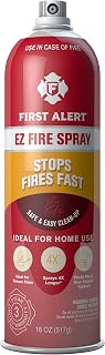 First Alert EZ Fire Spray AF400 - Easy Aerosol Fire Extinguisher, 32 Sec Discharge 4X Longer, for Kitchen, RV, Home Fires
