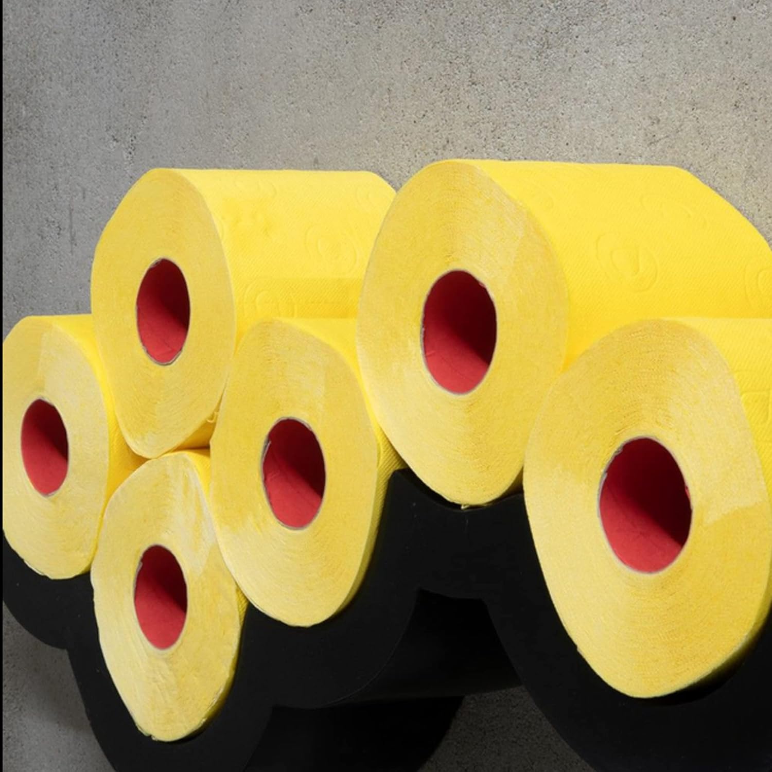 Yellow Toilet Paper 3 ply 6 Jumbo Rolls 180 Sheets Set of 3