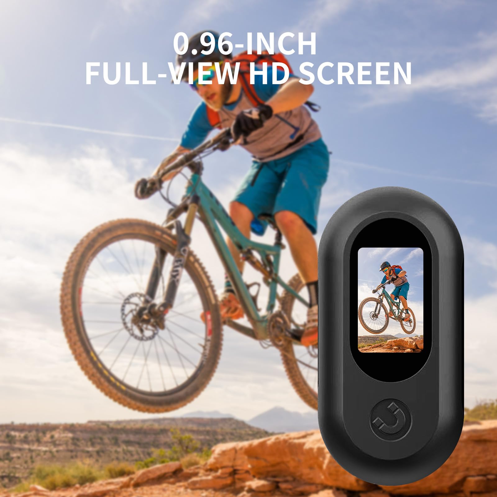 OBEST Action Cam,1080p HD fotocamera subacquea Sportiva 30M/98ft Impermeabile,Mini Action Cam 360° con TF da 128G,Telecamera Moto Portatile,Bodycam,Vlog Camera,Telecamera Casco Moto,Nero (2)