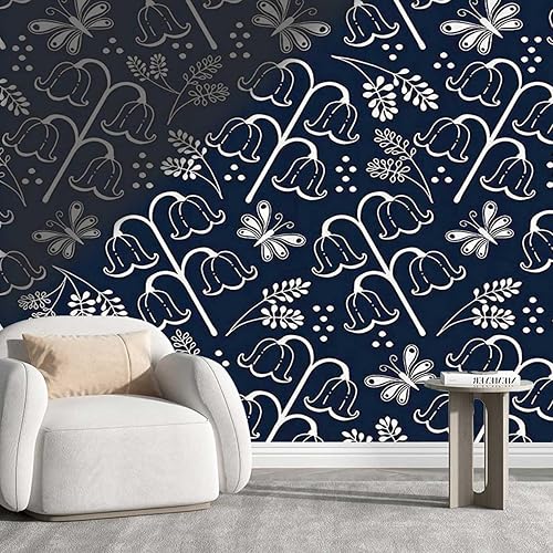 Papel de contacto decorativo para despegar y pegar, color azul marino, papel decorativo para decoración de pared, paneles de revestimiento que