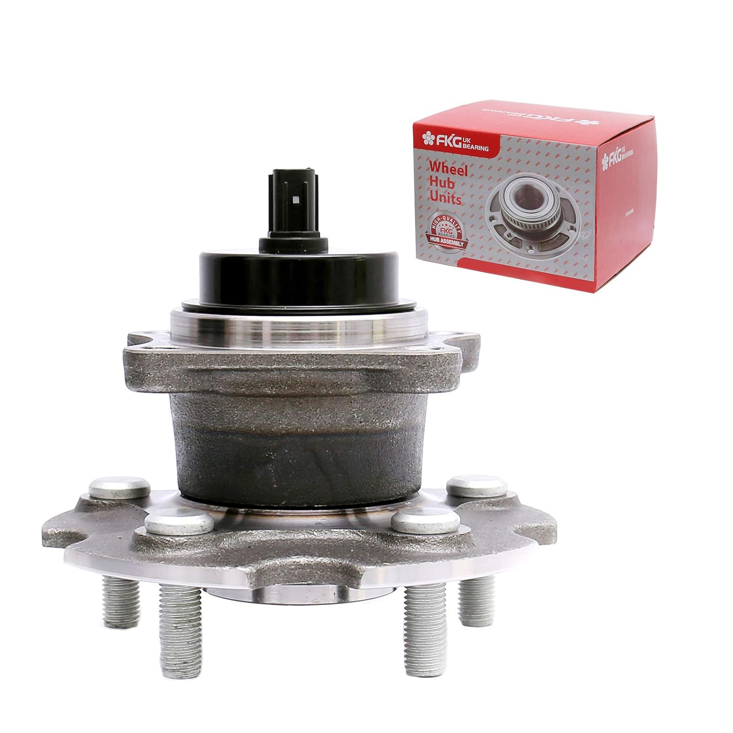 FKG 512372 Rear Wheel Bearing Hub Assembly fit for 2006-2018 Toyota Rav4 (FWD Only), 2011-2016 Scion tC (All Models), 2010-2012 Lexus HS250h (All Models)