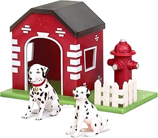 Terra by Battat – Firehouse Dogs - Toy Animal Figure Dog Playset for Kids 3-Years-Old & Up (3 Pc)