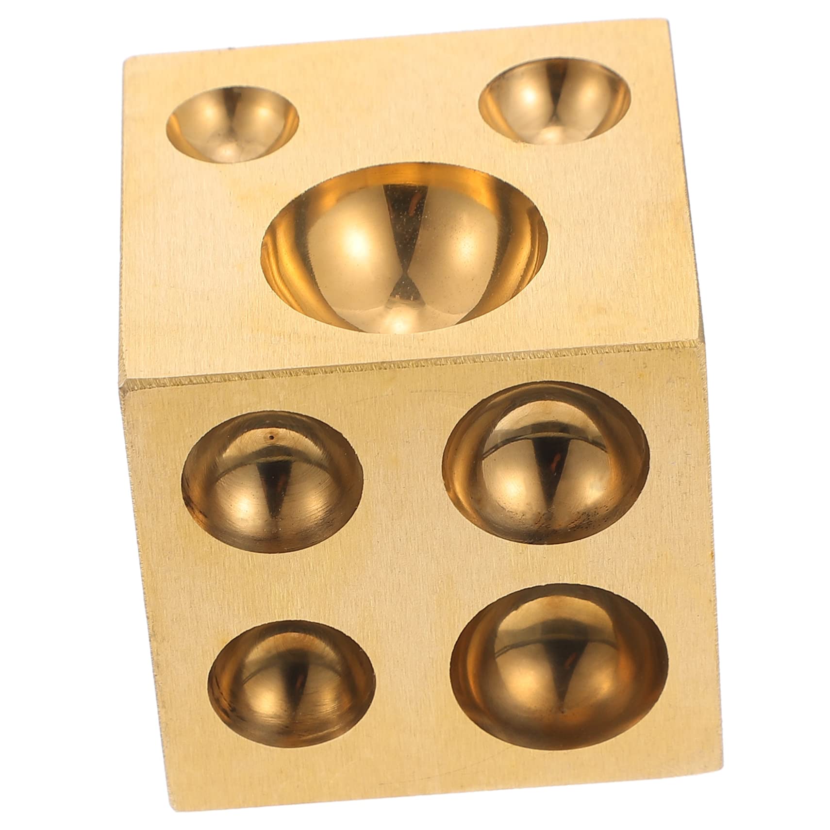 LALAFINA 1pc Bell Maker Silver Processing Supply Jewellers Dapping Block Jewelry Making Accessory Hole Punch Tool Jewelry Process Tool Silver Tool Ring Making Tools Ring Kit Golden Copper