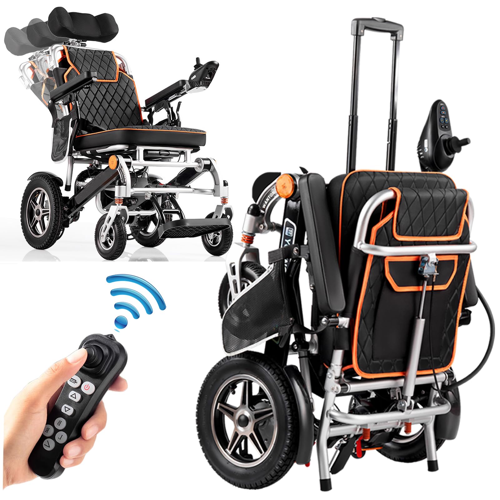 Amazon | AVFORA 電動車椅子 電動車いす 車いす 折りたたみ リモコン