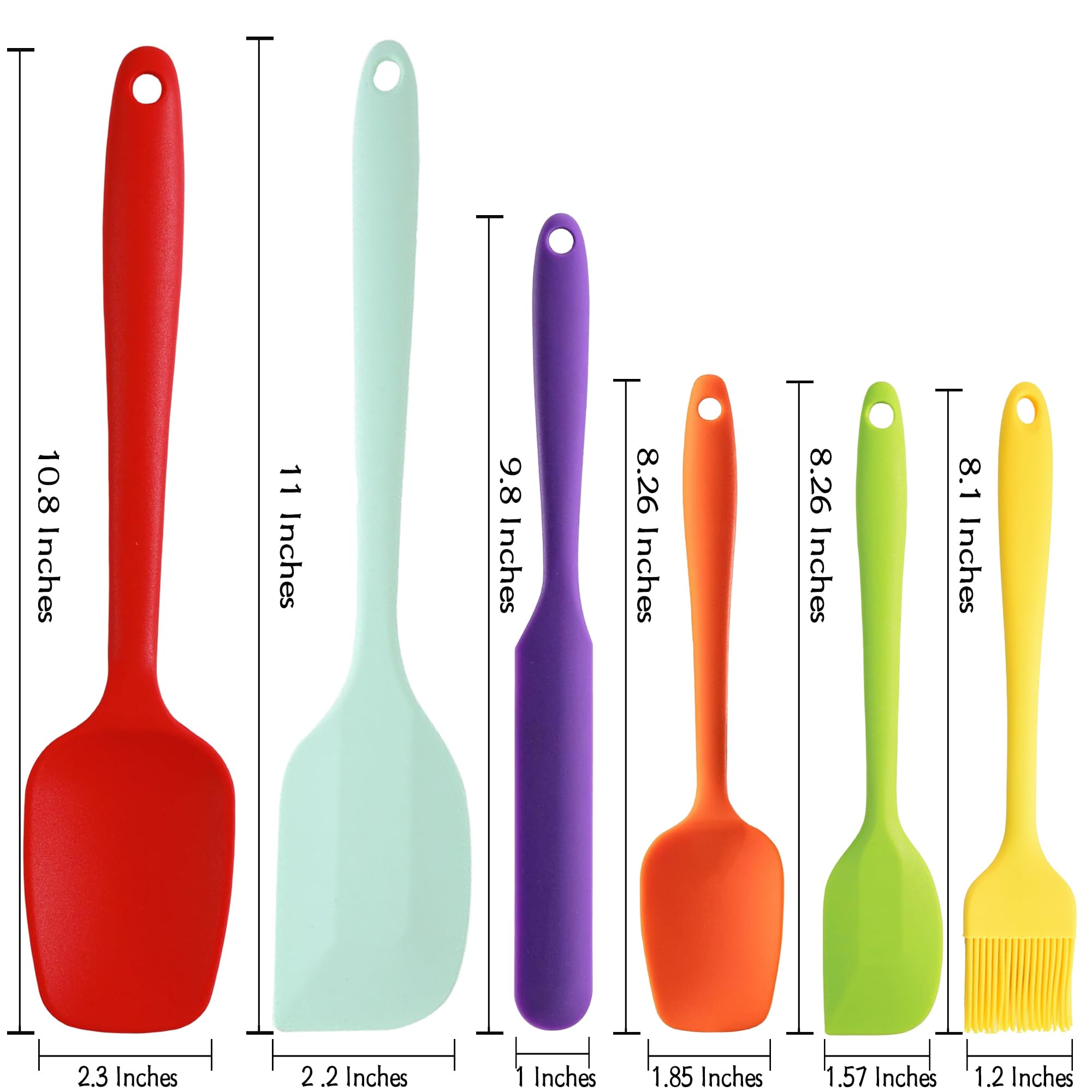 Set 5 Spatole In Silicone Per Cucina - Professionali, Colorate E Resistenti Al Calore - Foto 12