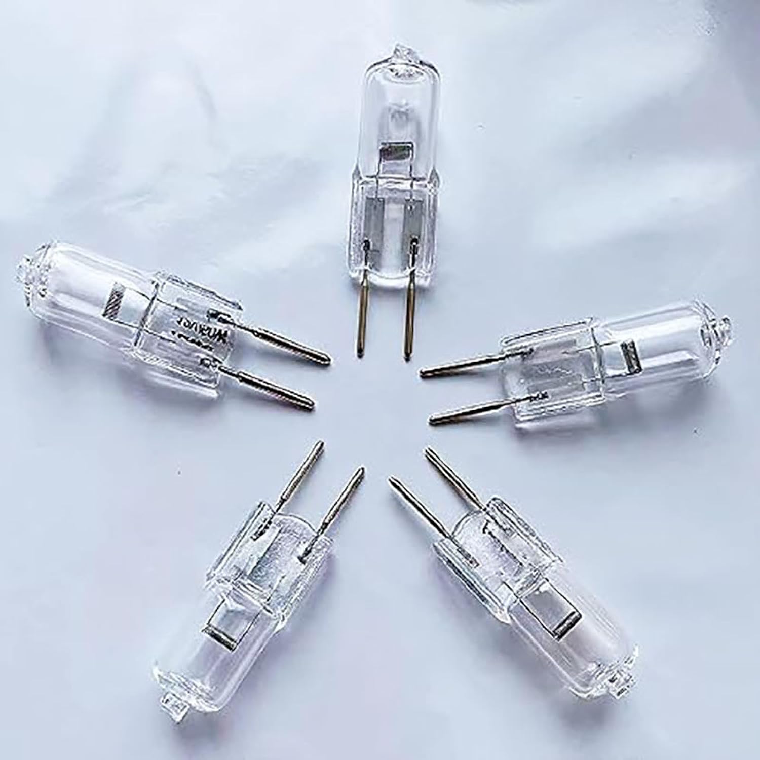 Clear Halogen Bulb G6.35Pack of 5 G6.35 Halogen Bulbs 35W Dimmable 24V Warm White Halogen Pin Base Lamp Gy6.35 for Lighting Effects and Projectors,75W