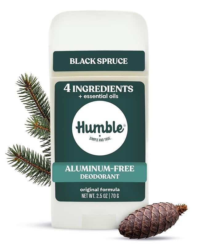Desodorante sem alumínio HUMBLE SIMPLE AND TRUE Black Spruce, Pacote com 1