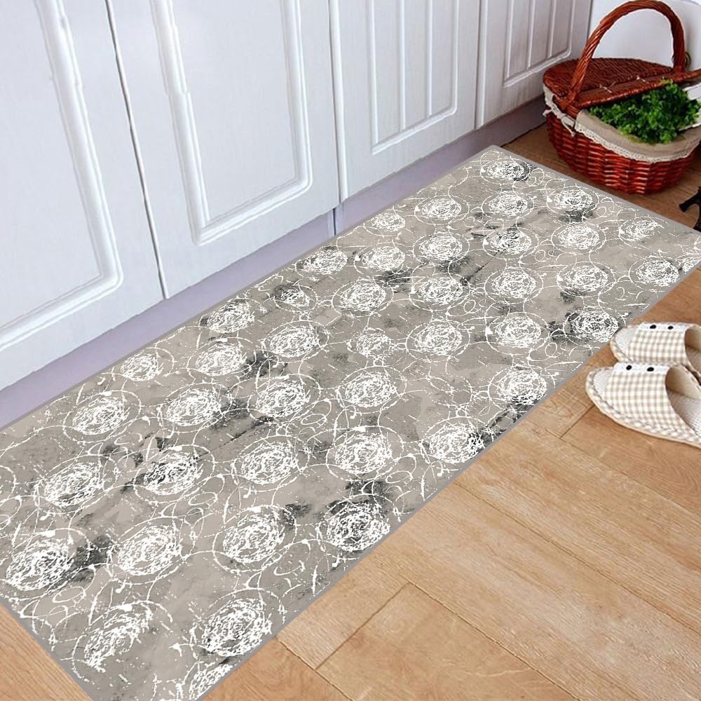 Runner Rug for Hallway 1'4"x3'3" Non Slip Area Rug Runner for Living Room Washable Vintage Doormat Runner Rugs Floor Carpet for Entryway Bedroom Doorway Indoor Office