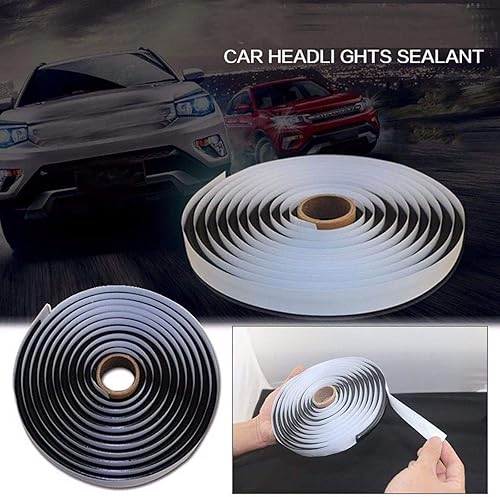 Miniatura 9 de Poweka Sellador de cuerda de butilo, sellador adhesivo impermeable de butilo para faros de automóvil, parabrisas de puerta de ventana, cinta de