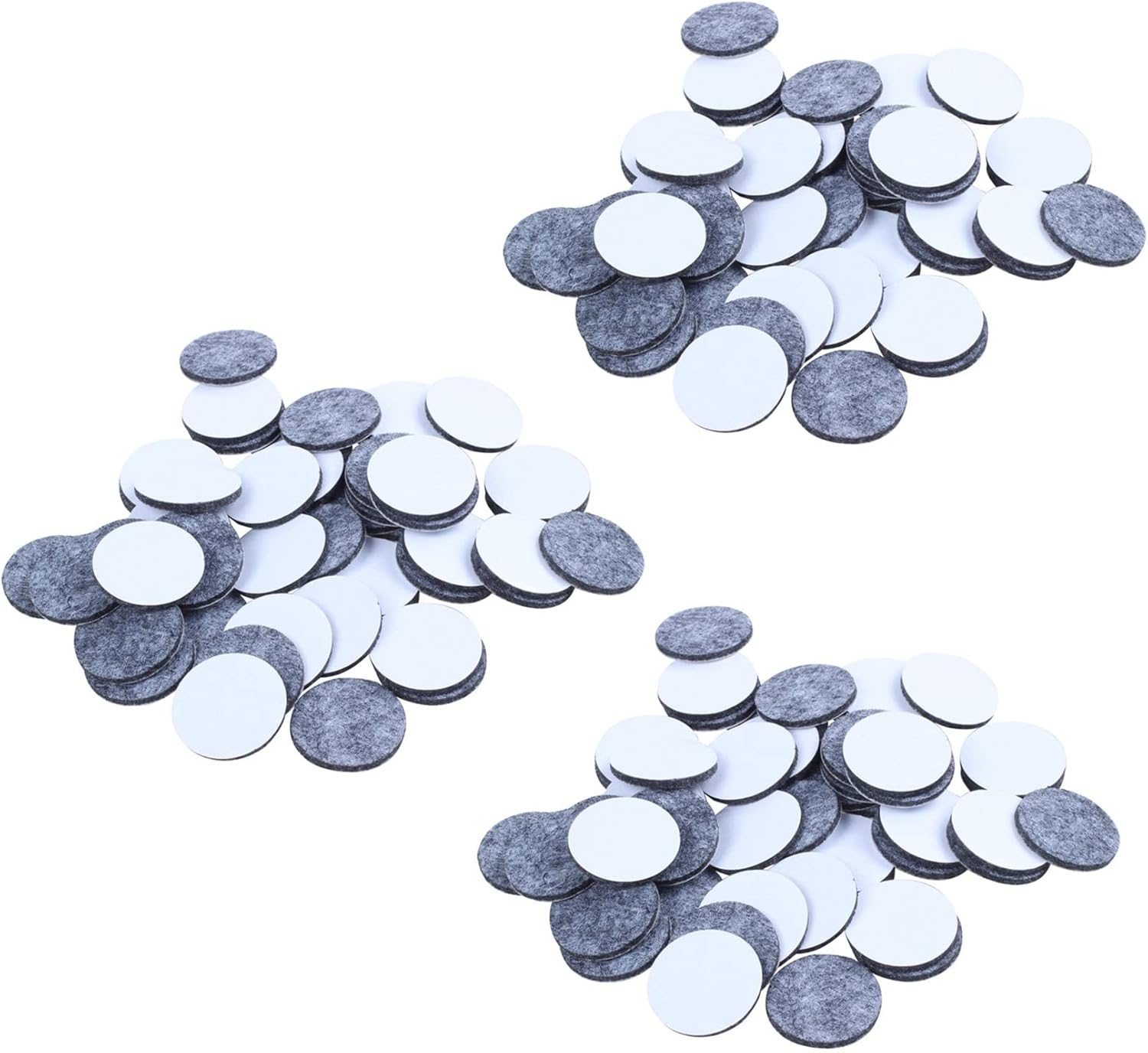 150Pcs Round Shaped Table Chair Furniture Leg Felt Mat Pad Gray