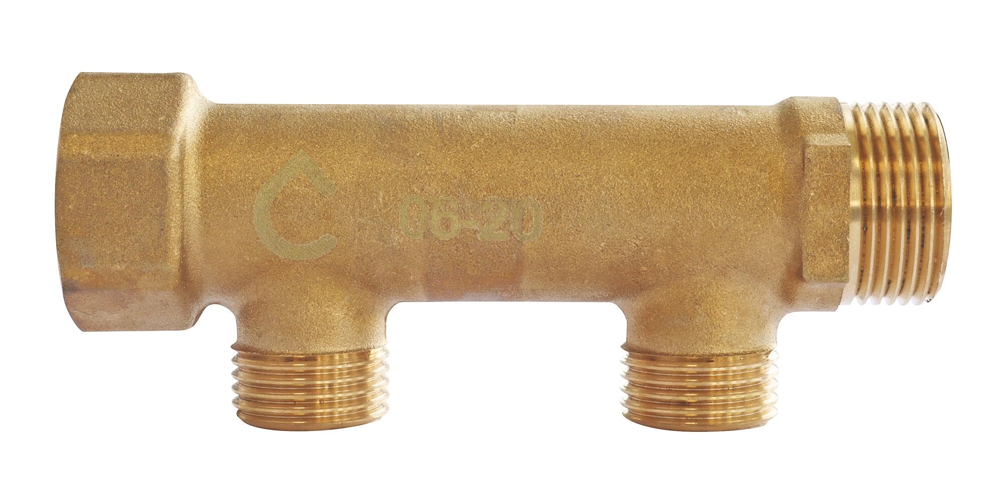 Somatherm For You Kit Rubinetto A Sfera Orientabile 15/21-20/27 – Ottone Cromato Con Staffa A Muro E Rosone, Maniglia Piatta
