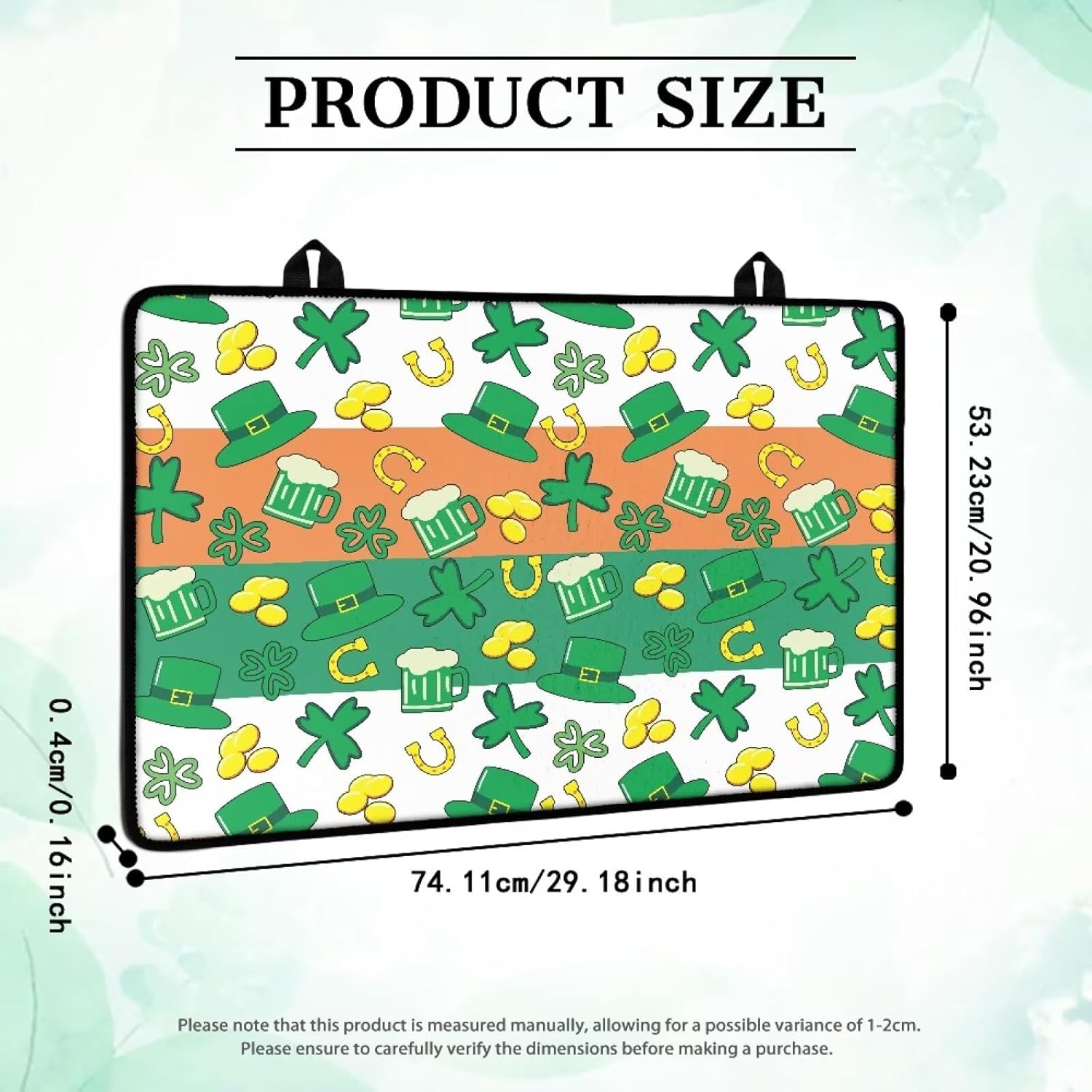 Stove Top Mat Ceramic Glass Stove Cover Heat Resistant Multi-purpose Gas Stove Top Cover Induction Cooktop Cover, Leprechaun Hat Shamrock Horseshoe Irish Flag St. Patrick's Day