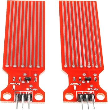 DGZZI Water Level Sensor Module 2PCS Rain Water Level Liquid Surface Height Depth Detection Sensor Module for Arduino Raspberry Pi