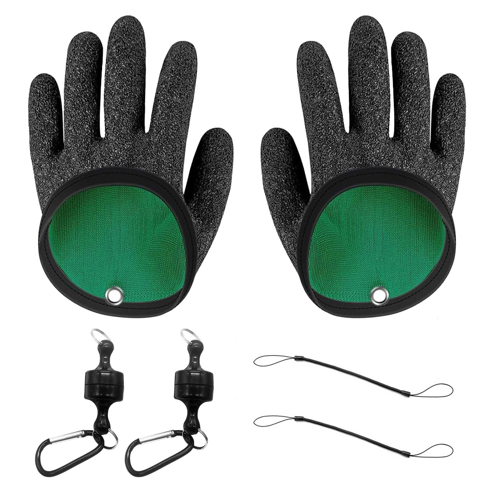 Gants De Peche Gants Pêche VZU Lot De 2 - Gants Latex Brochet Avec Boucles Magnétiques Protection Mains Gants De Peche Gants Pêche VZU Lot De 2 - Gants Latex Brochet Avec Boucles Magnétiques Protection Mains