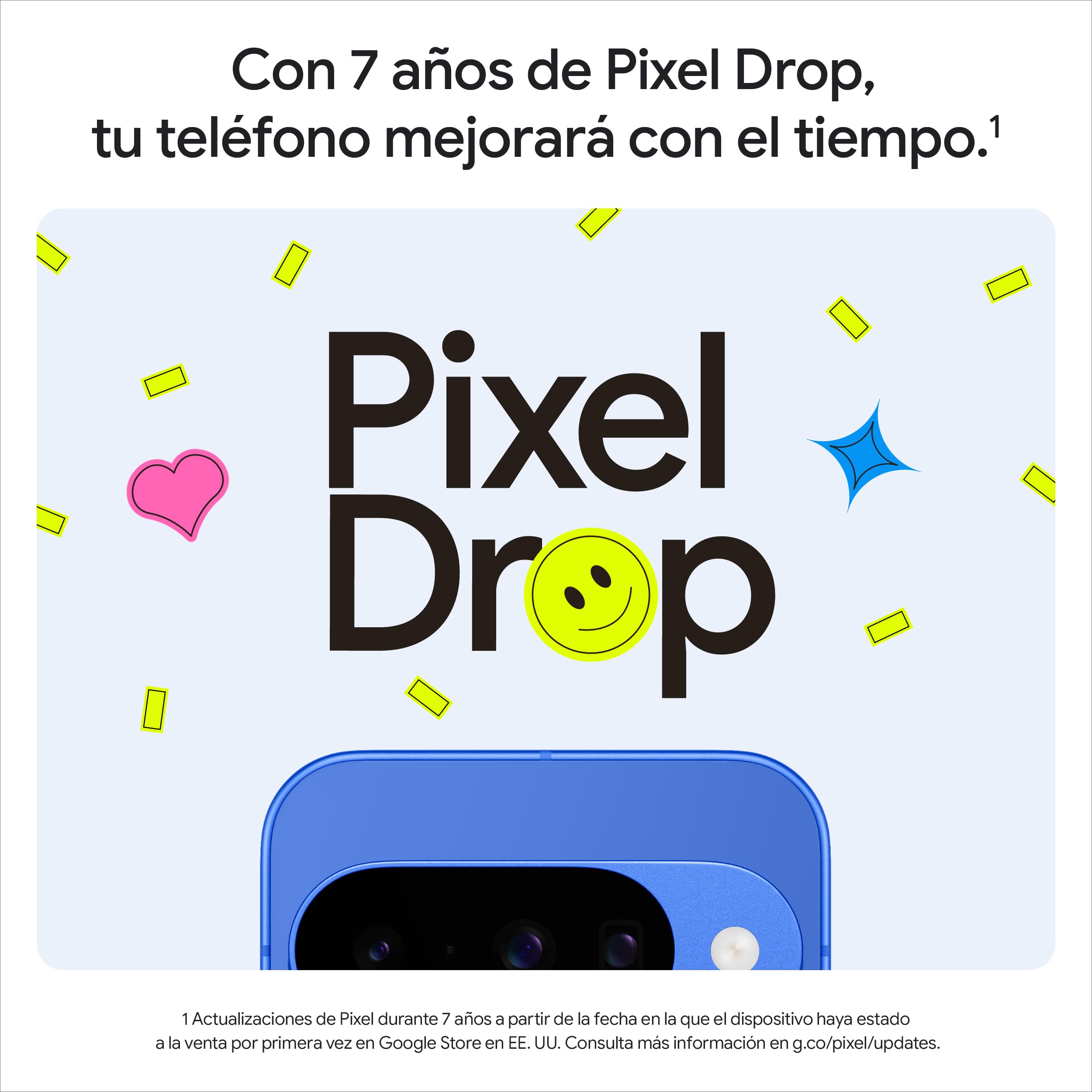 Google Pixel 10 - Smartphone Android Libre con Gemini, cámara Trasera Triple Avanzada, batería de más de 24 Horas y Pantalla Actua de 6,3" - Obsidiana, 256GB