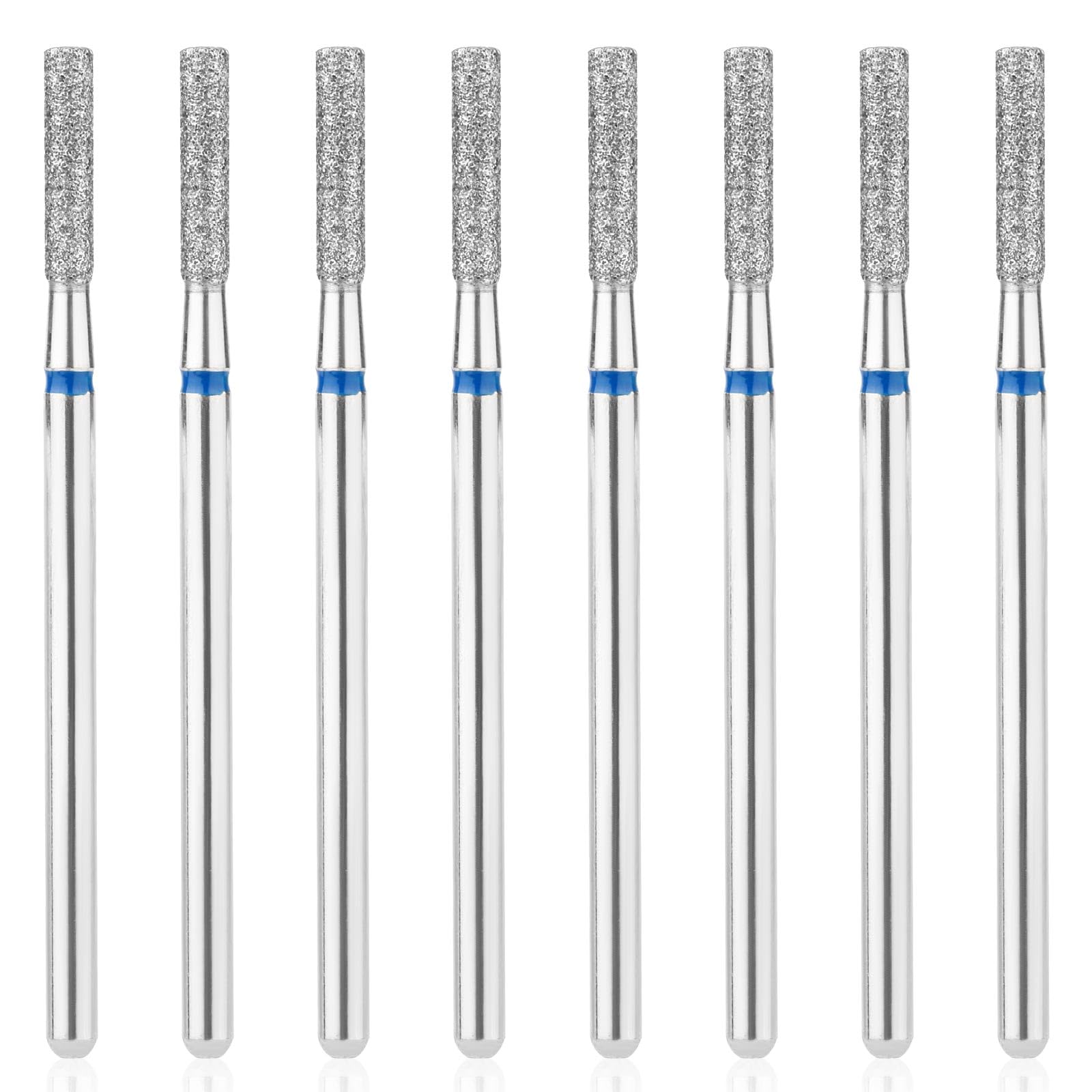 8pz Punte Fresa Unghie, 2,1mm Barile Punte per Trapano per la Pulizia delle Cuticole Punte per la Rimozione delle Cuticole Strumento per la Pulizia delle Cuticole per Salone per Unghie