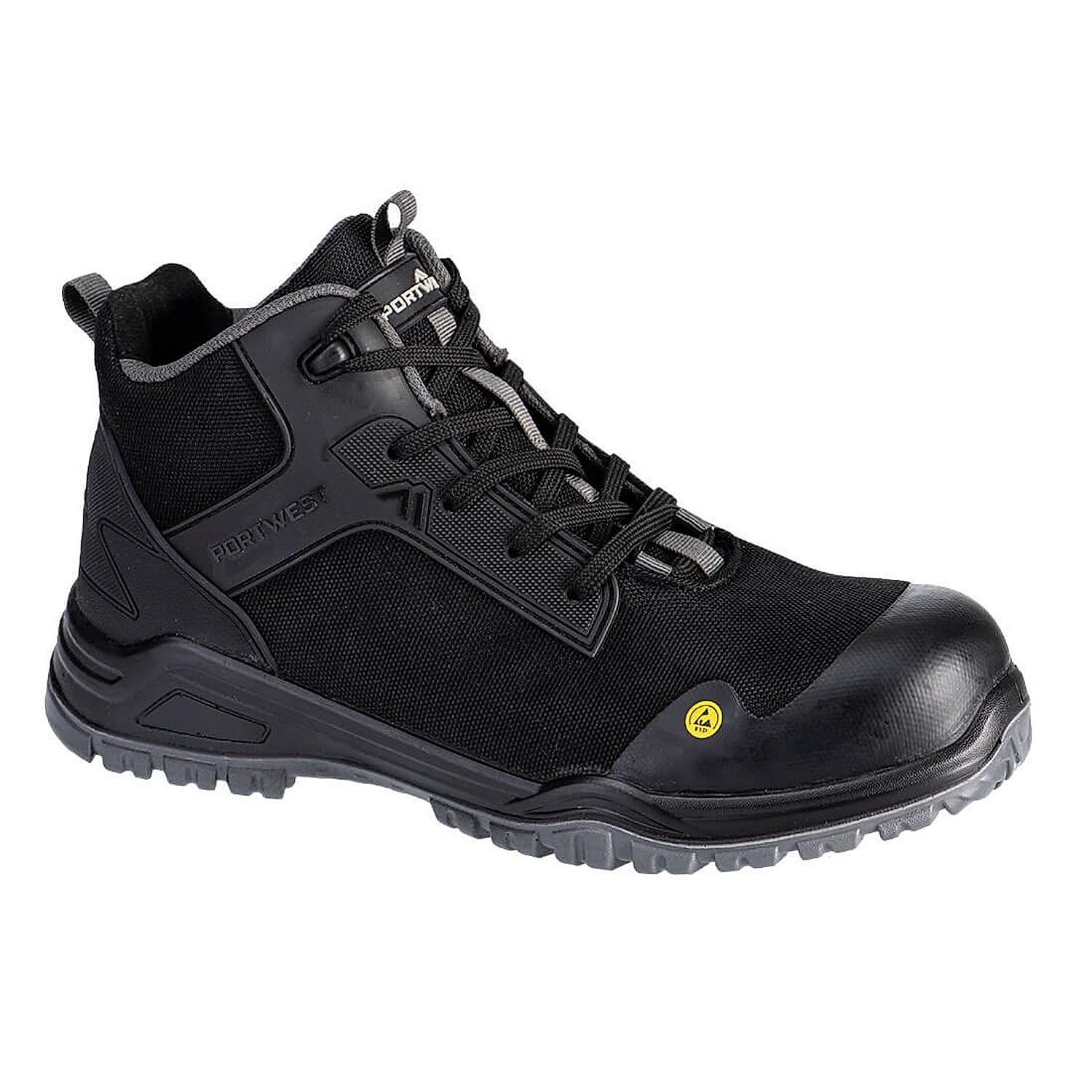 Chaussures de sécurité montantes Portwest Bevel S3S ESD pour chantier et atelier