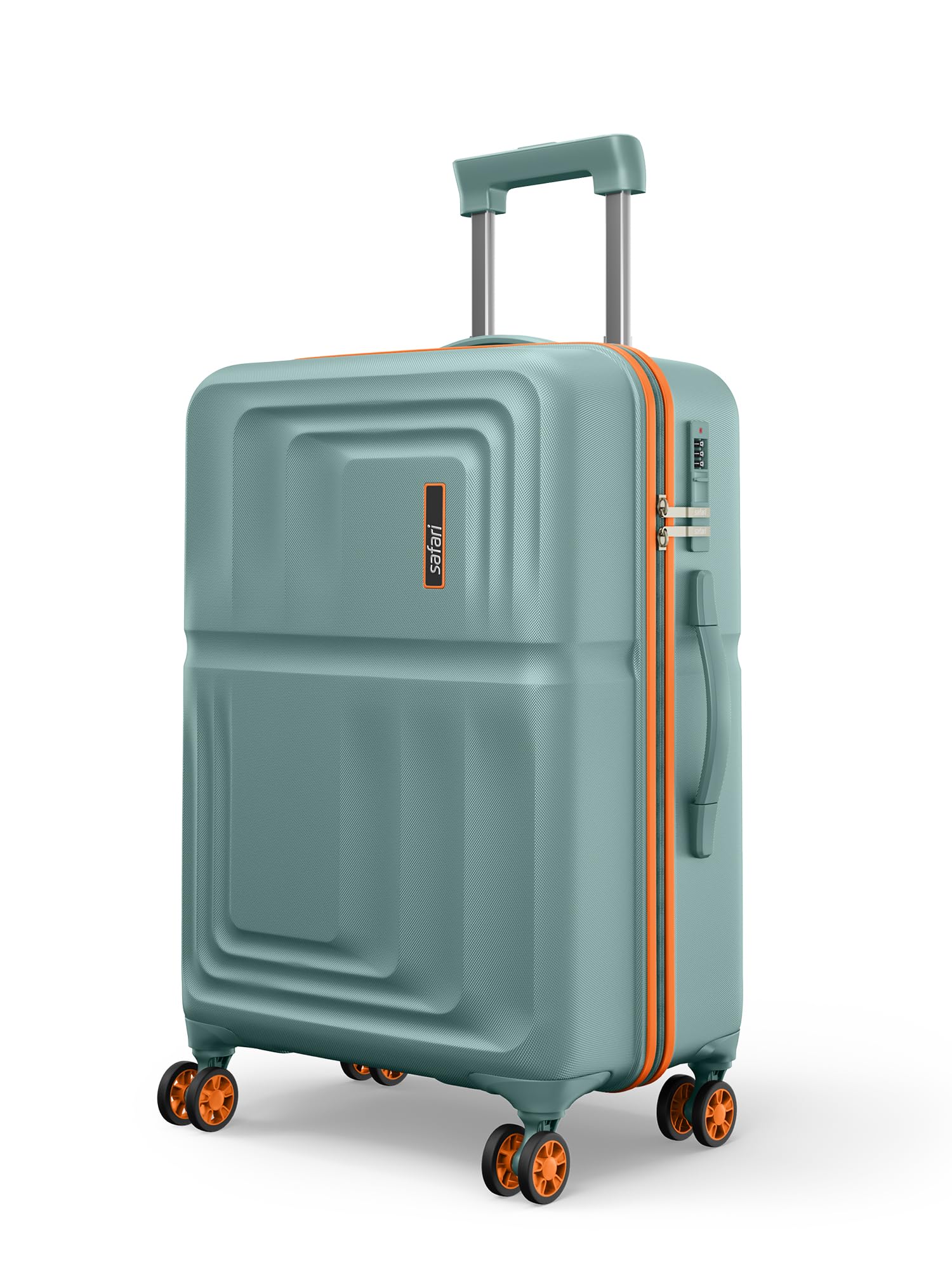 Roma Hard Luggage Trolley Bag with 8 Wheels Large Size Check-in Suitcase - Sage Green discount deal