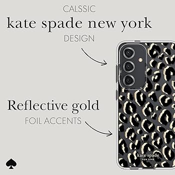 クールなレオパード★Kate Spade★サムソン GALAXY S24/+/Ultra Samsung Galaxy S24 Ultra Kate Spade Protective Case