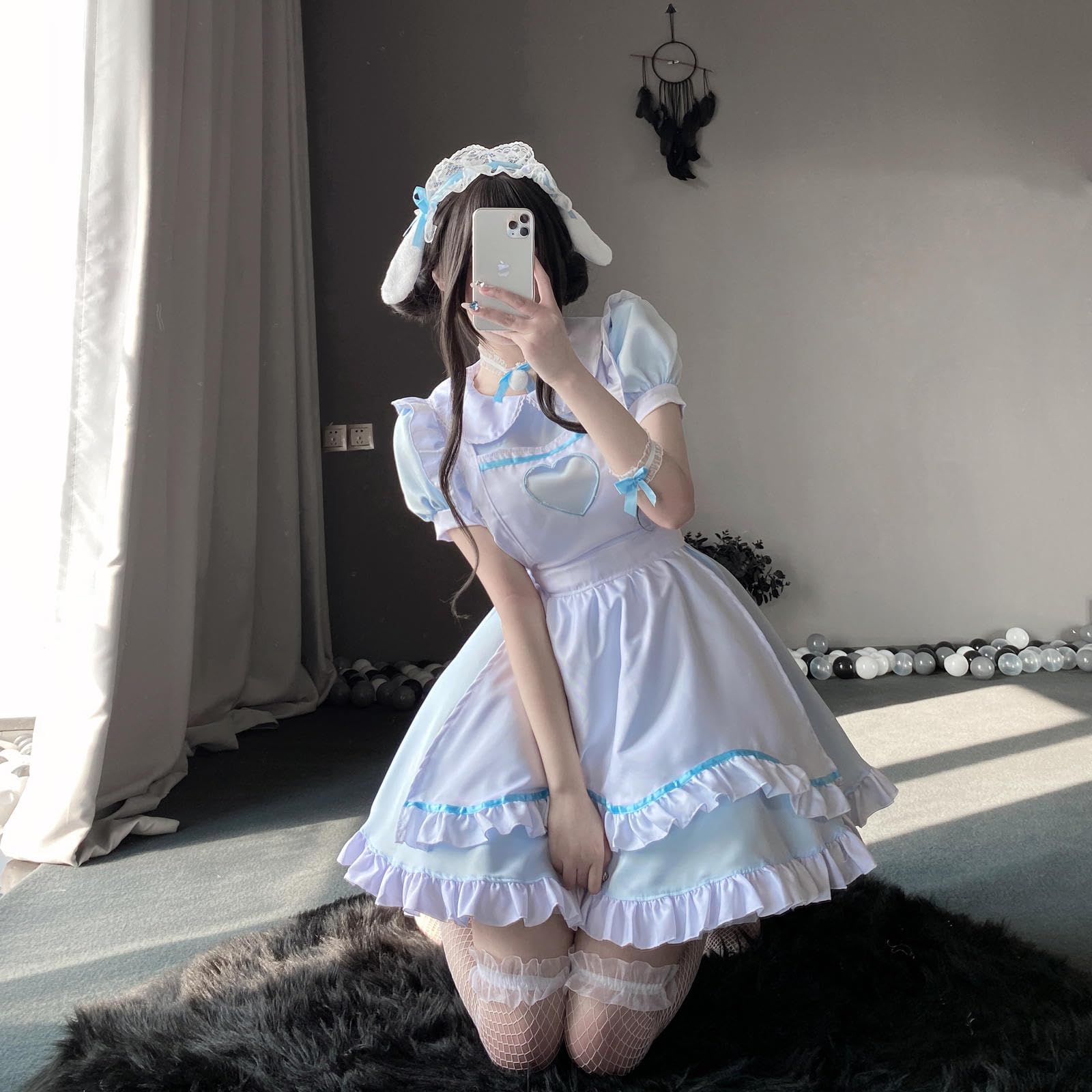 Amazon.co.jp: コスプレ メイド 服 ゴスロリ ウェイトレス コスプレ 