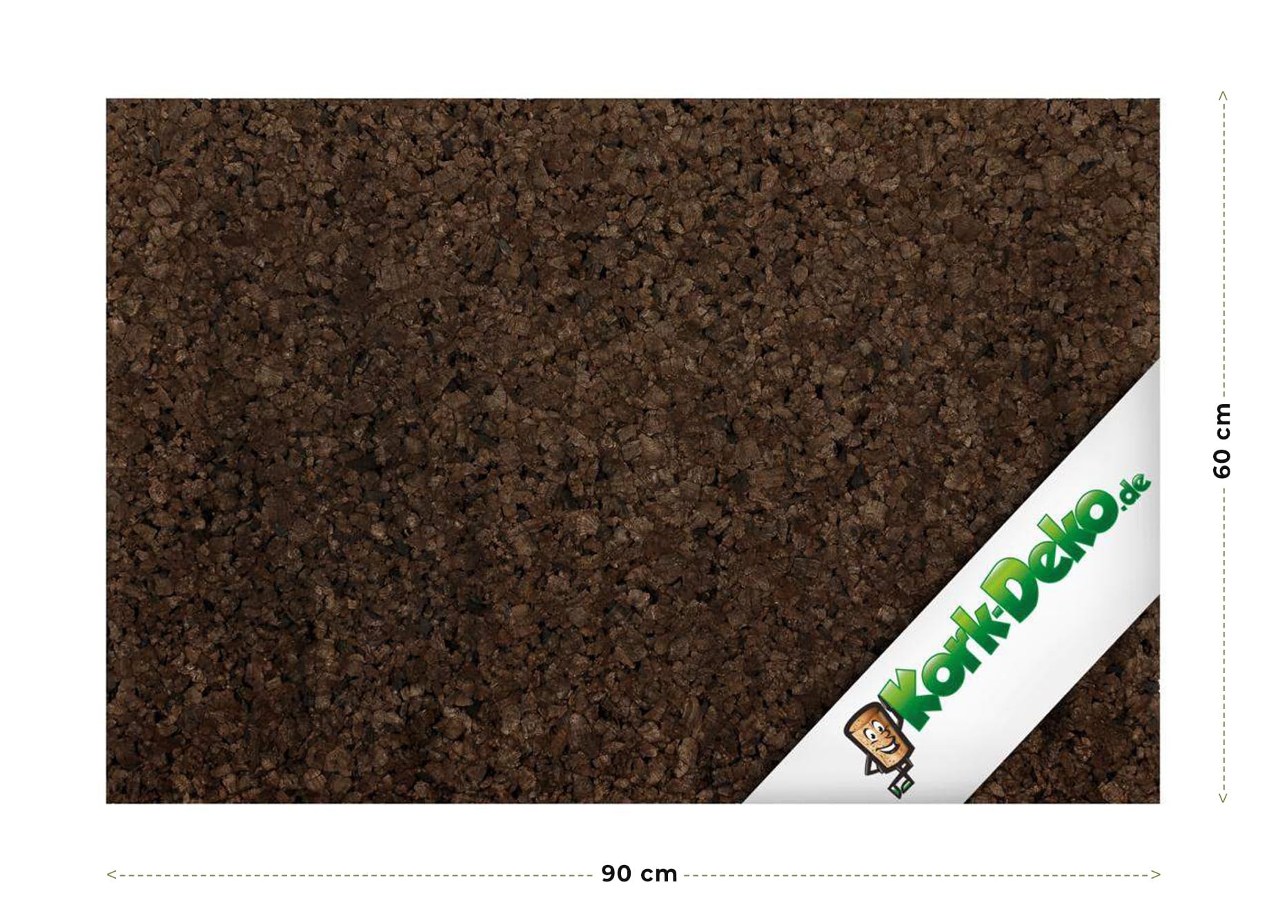 Schwarzkork-Platte | expandiertes Korkgranulat | Naturkork | Backkork | 90x60 cm | 2 cm dick | gereinigt und desinfiziert Rückwand für Terrarium & Vivarium