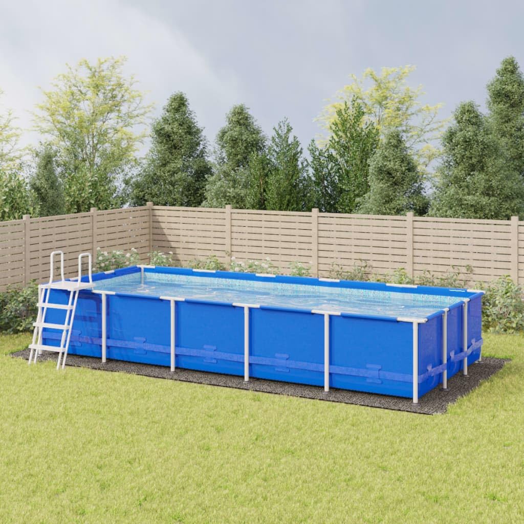 Home Items, Pool-Bodentuch, hellgrau, 999 x 500 cm, Polyester-Geotextil, Anzugmöbel