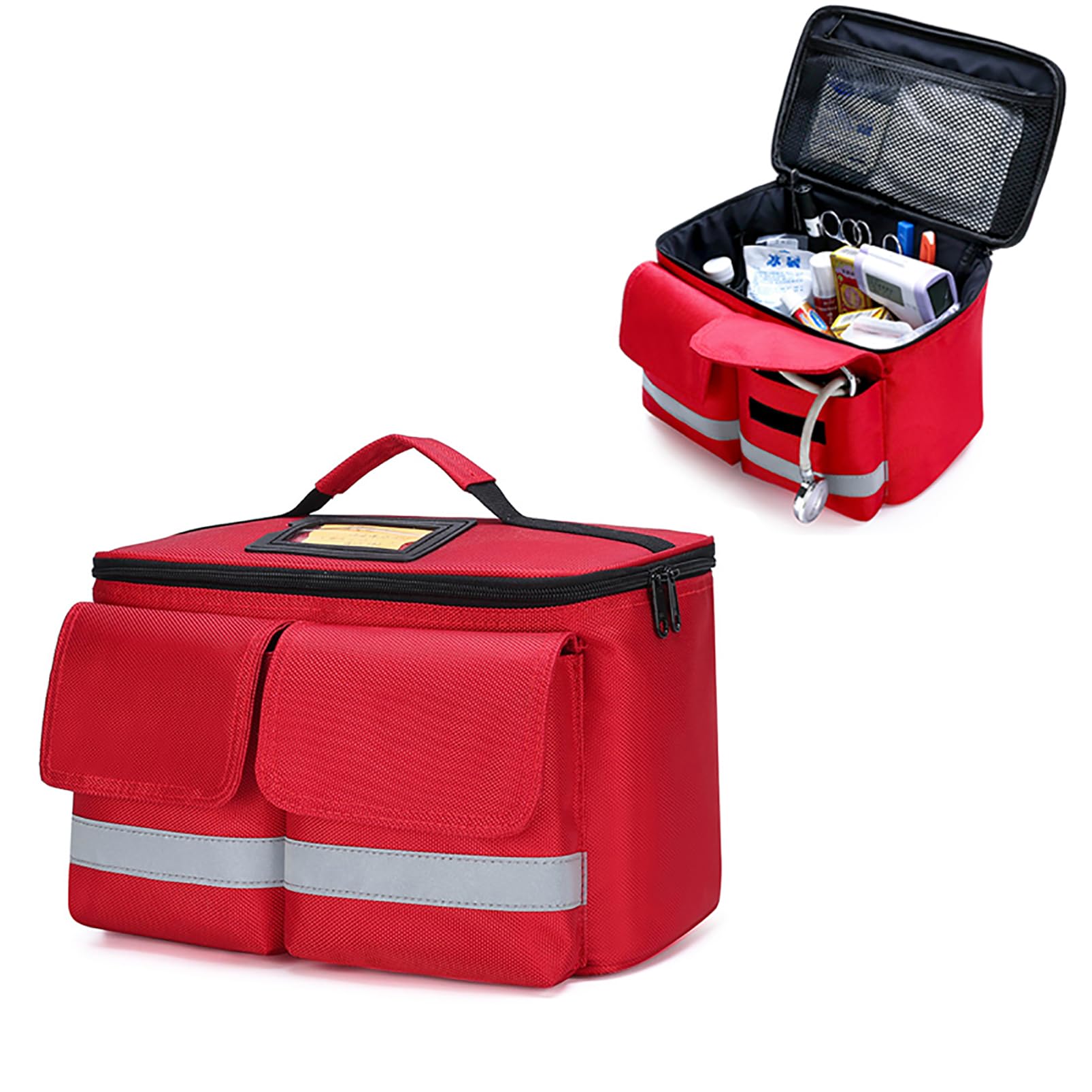 Botiquín De Primeros Auxilios Familiar a Prueba De Agua, Botiquín Portátil para Exteriores, Botiquines De Emergencia, Bolsa De Suministros Médicos Profesionales, Bolsa Vacía para Hombro