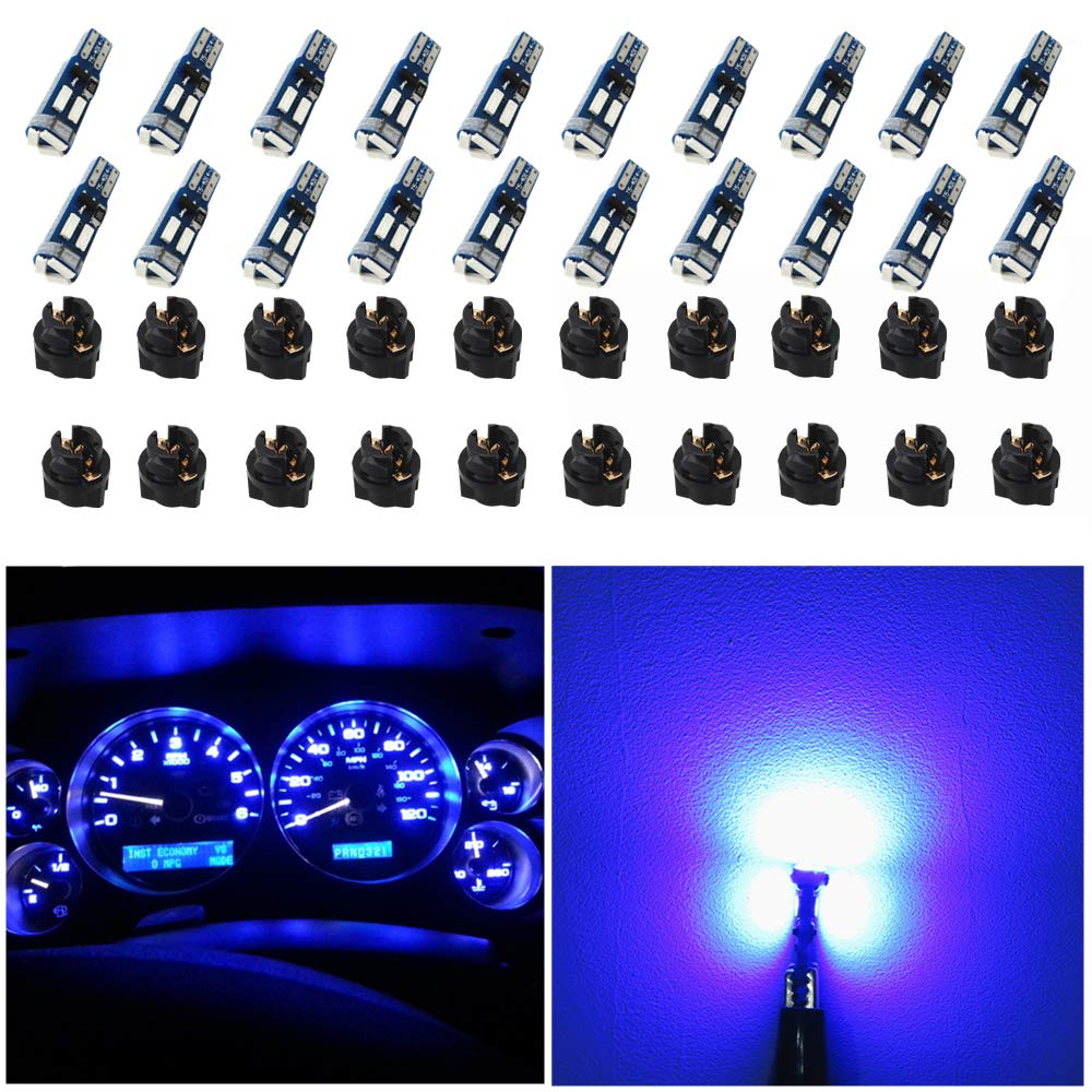 Buy WLJH Canbus Ultra Bright Pc74 Twist Lock Socket T5 2721 73 74 Led