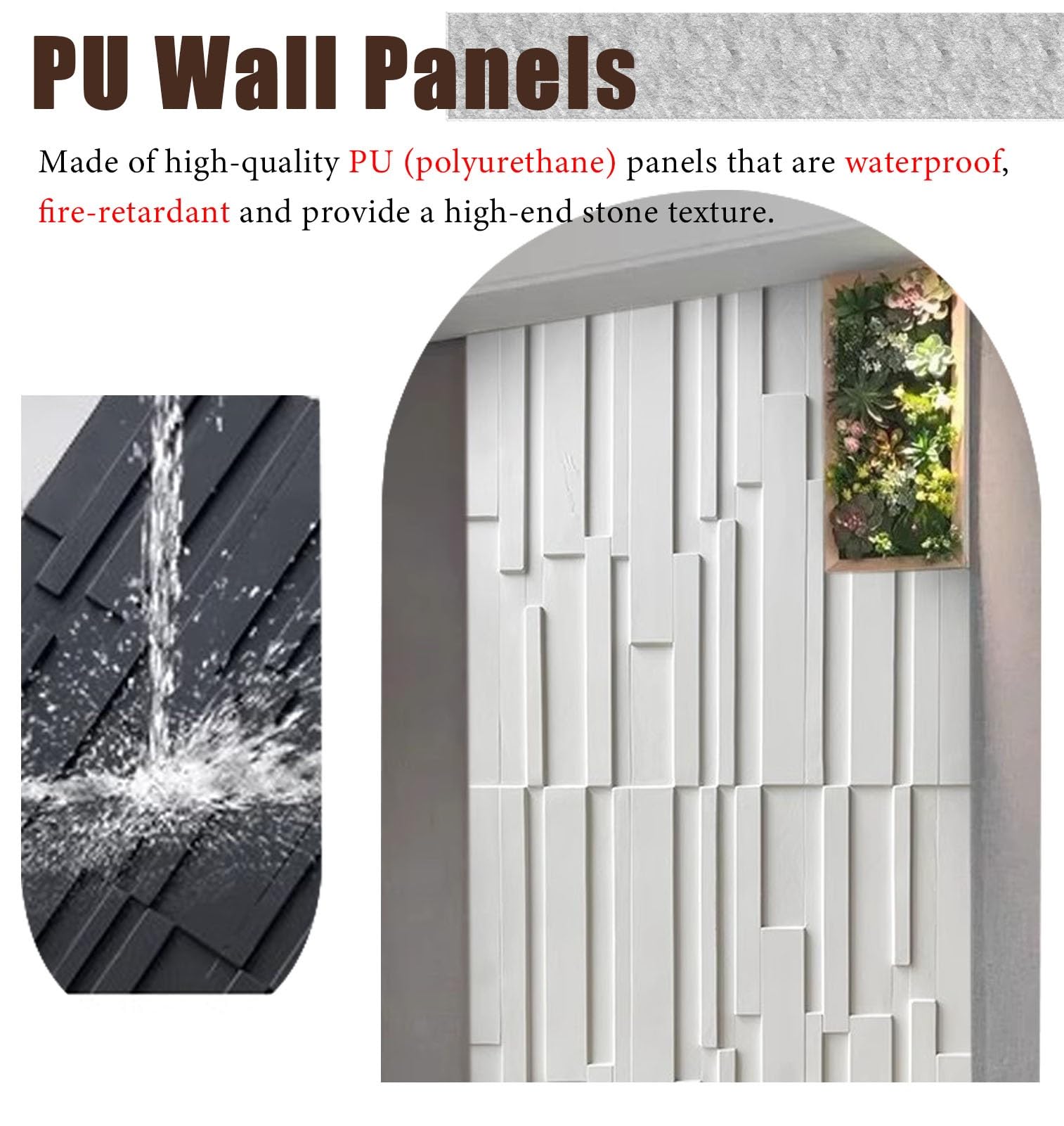 Panele Ścienne 12 Mm Grubości Panele Ścienne z Efektem Cegły, Zestaw 4 Sztuk, 1,2 X 0,6 M Arkusze Paneli Ściennych, Dekoracyjna Tapeta Fornirowana, Panele Tła 3D DIY(White)