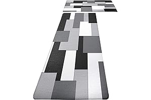 tiffasea Black and White Kitchen Rug: Modern Elegance for Your Culinary Haven