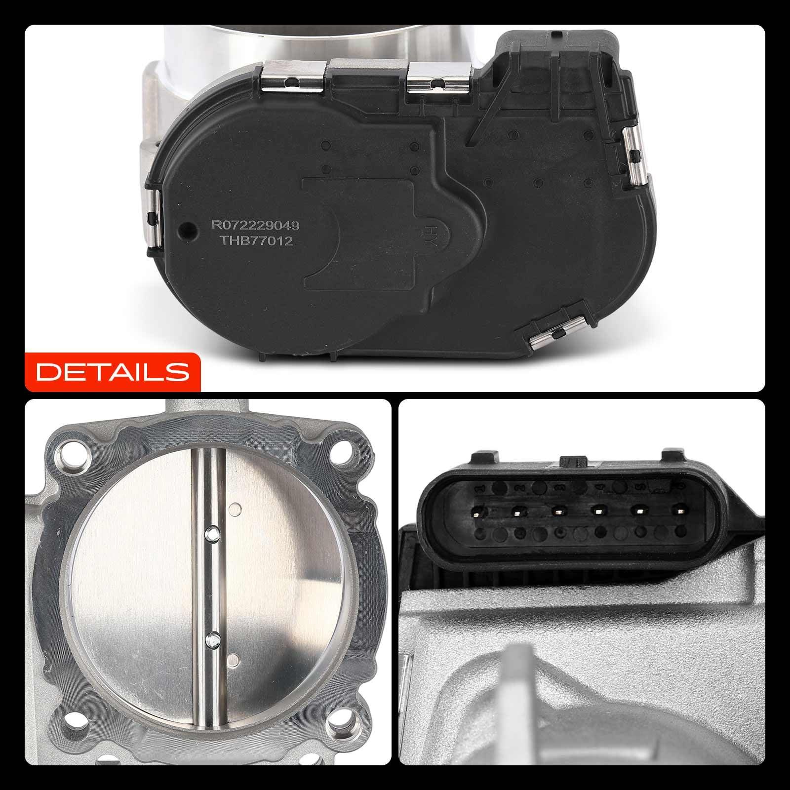 Frankberg Valvola dell'acceleratore Corpo dell'acceleratore Benzina Compatibile con Wrangler III JK 3.6L Grand Cherokee IV WK WK2 3.6L Grand Voyager V RT 3.6L Avenger 3.6L Thema LX 3.6L 5184349AE