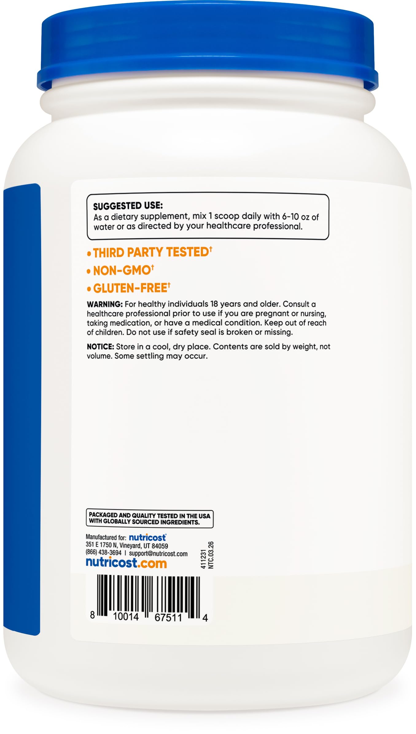 Nutricost L-Citrulline Malate Powder (2:1) 1.2KG — Amazon image 4