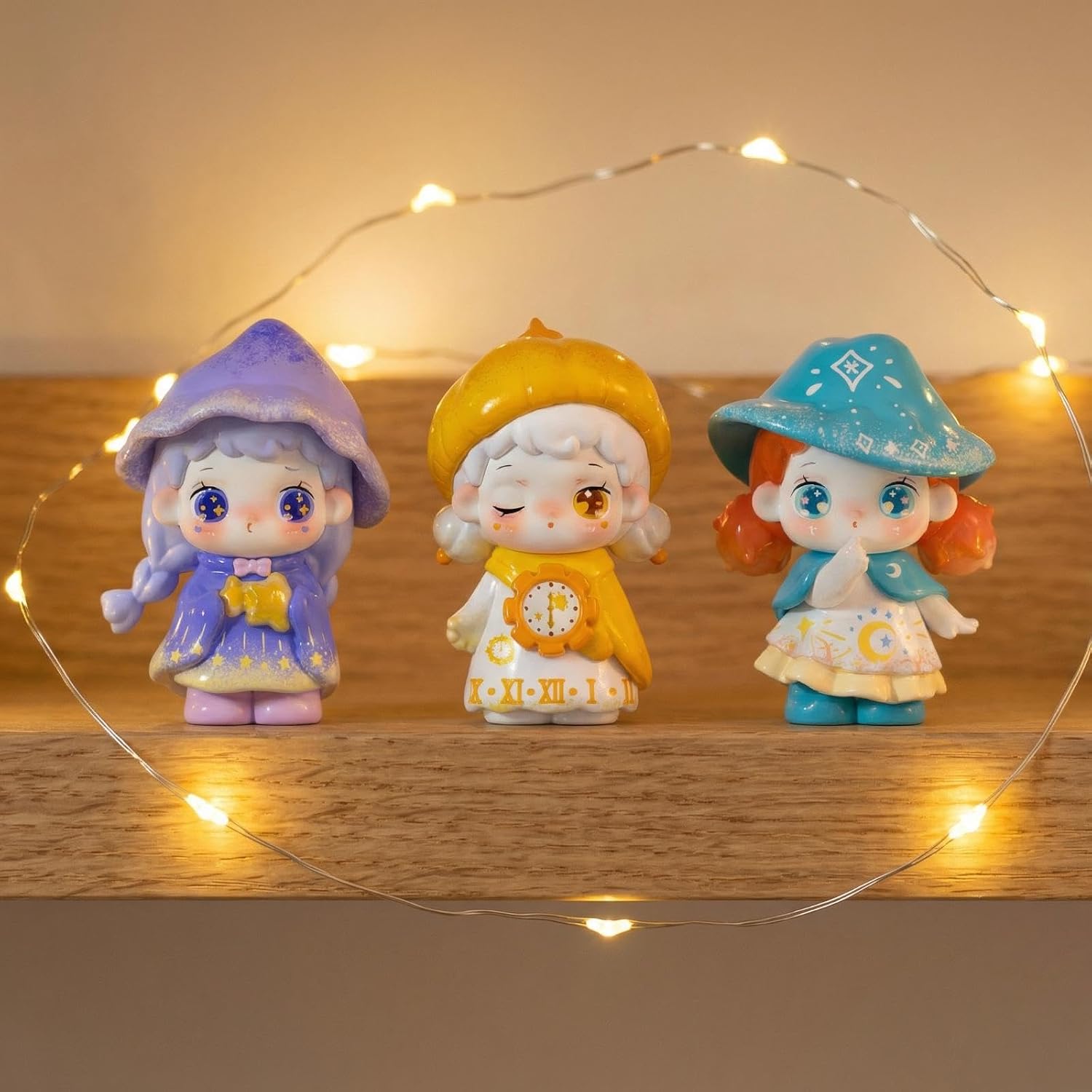 YAMSLAM Cute Magic Academy Series Box Figures Collectible Mystery Box for Desk Decor DIY Birthday Gifts, Random 1pc of 11 Styles