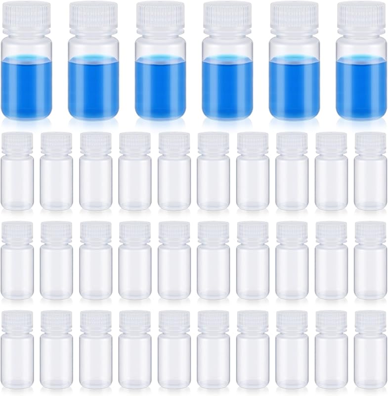 Tatuo 36 Frascos Recarregáveis de Polipropileno com Tampa de Rosca, 30 mL, Transparentes