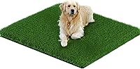 Vista 9 de Almohadilla de césped para perros de 28 x 40 pulgadas, de fuerte absorción, césped artificial suave para mascotas para entrenamiento de orinales