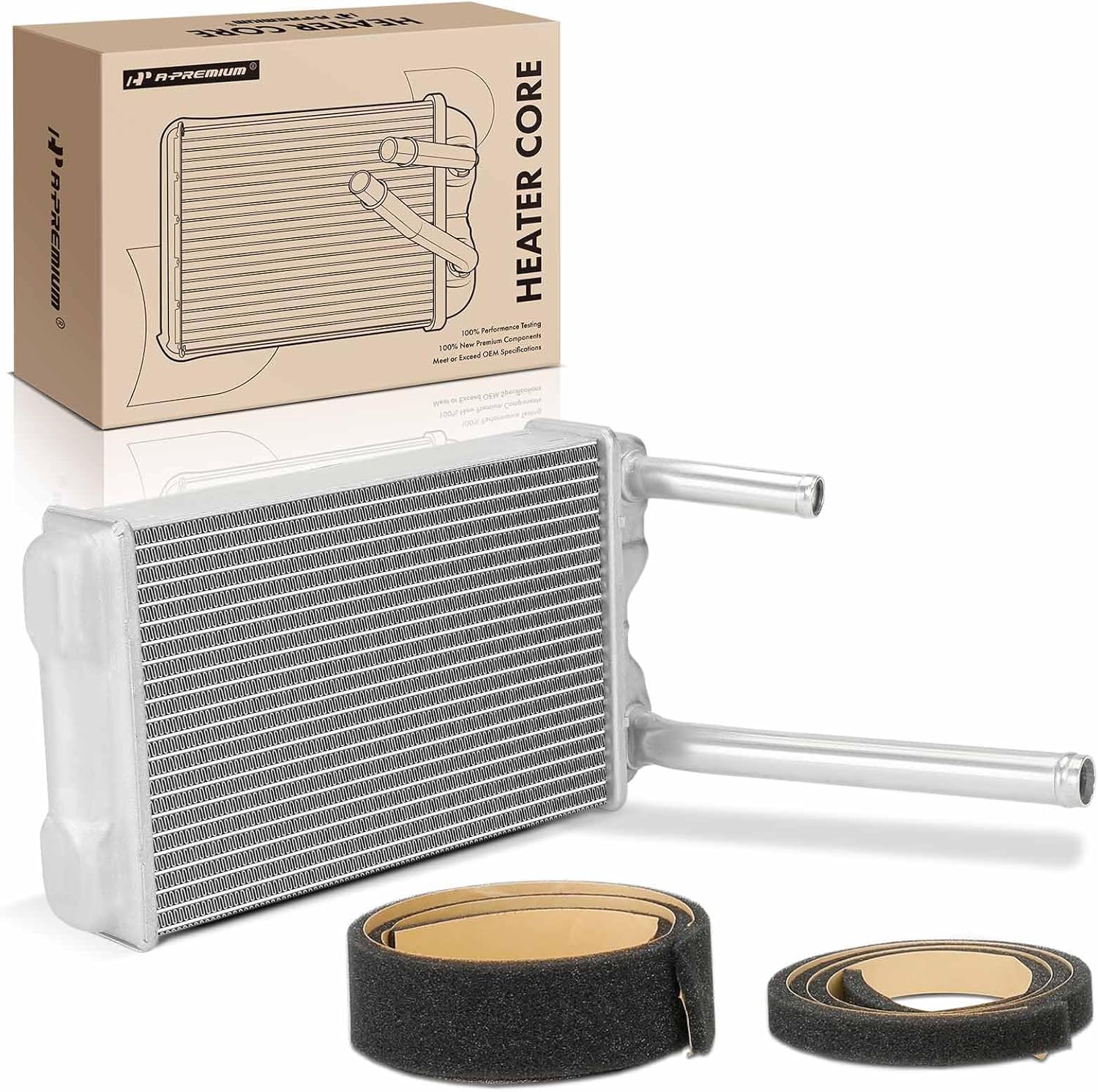 A-Premium HVAC Heater Core Compatible with Chevrolet Nova 1975-1976 & Buick Apollo 1975, Skylark 1975-1976 & Cadillac Seville 1976 & Oldsmobile Omega 1975-1976 & Pontiac Ventura 1974-1976