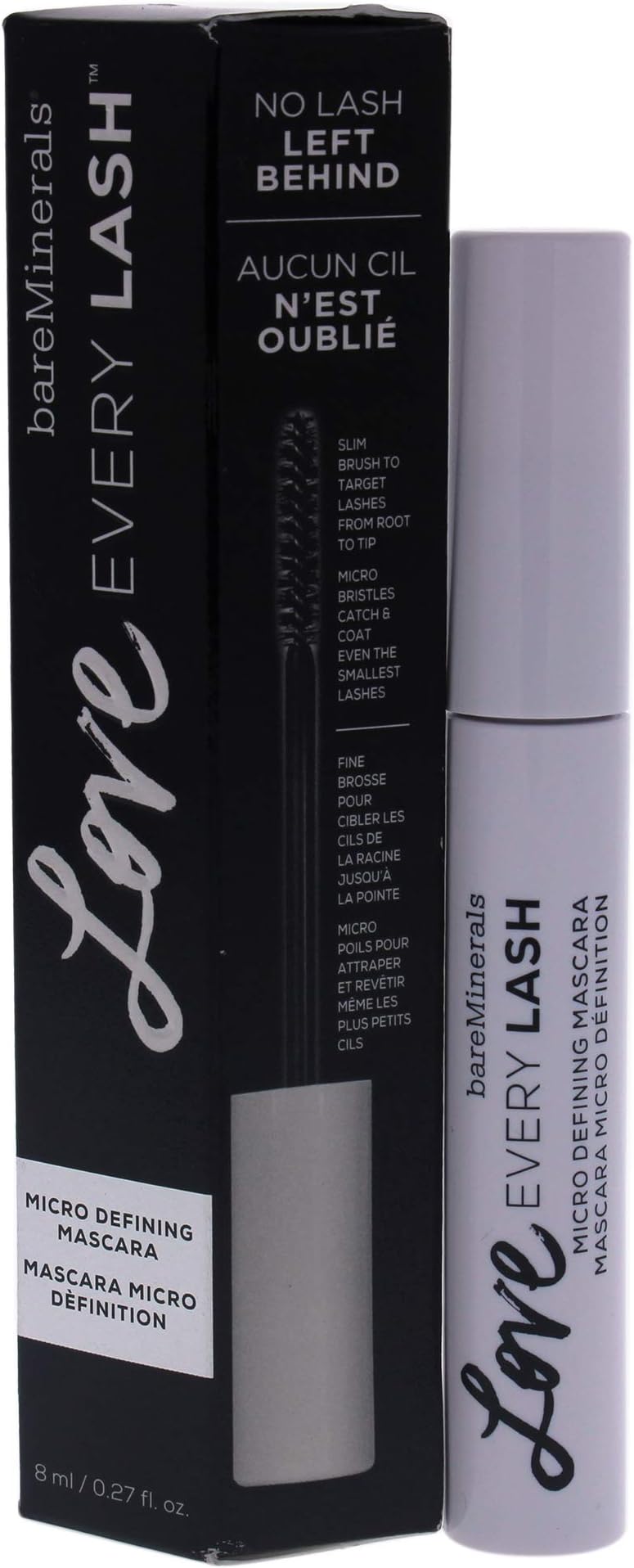 Bare Escentuals Love Every Lash Micro Defining Mascara - Black, 0.27 Oz
