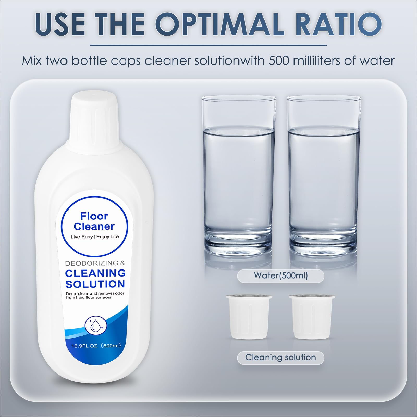 Solución limpiadora de suelos compatible con Tineco S3, S5, S7 y S9 Artist. Limpiador de suelos profesional apto para todas las aspiradoras Tineco inalámbricas de uso en seco y húmedo (500 ml x 2).
