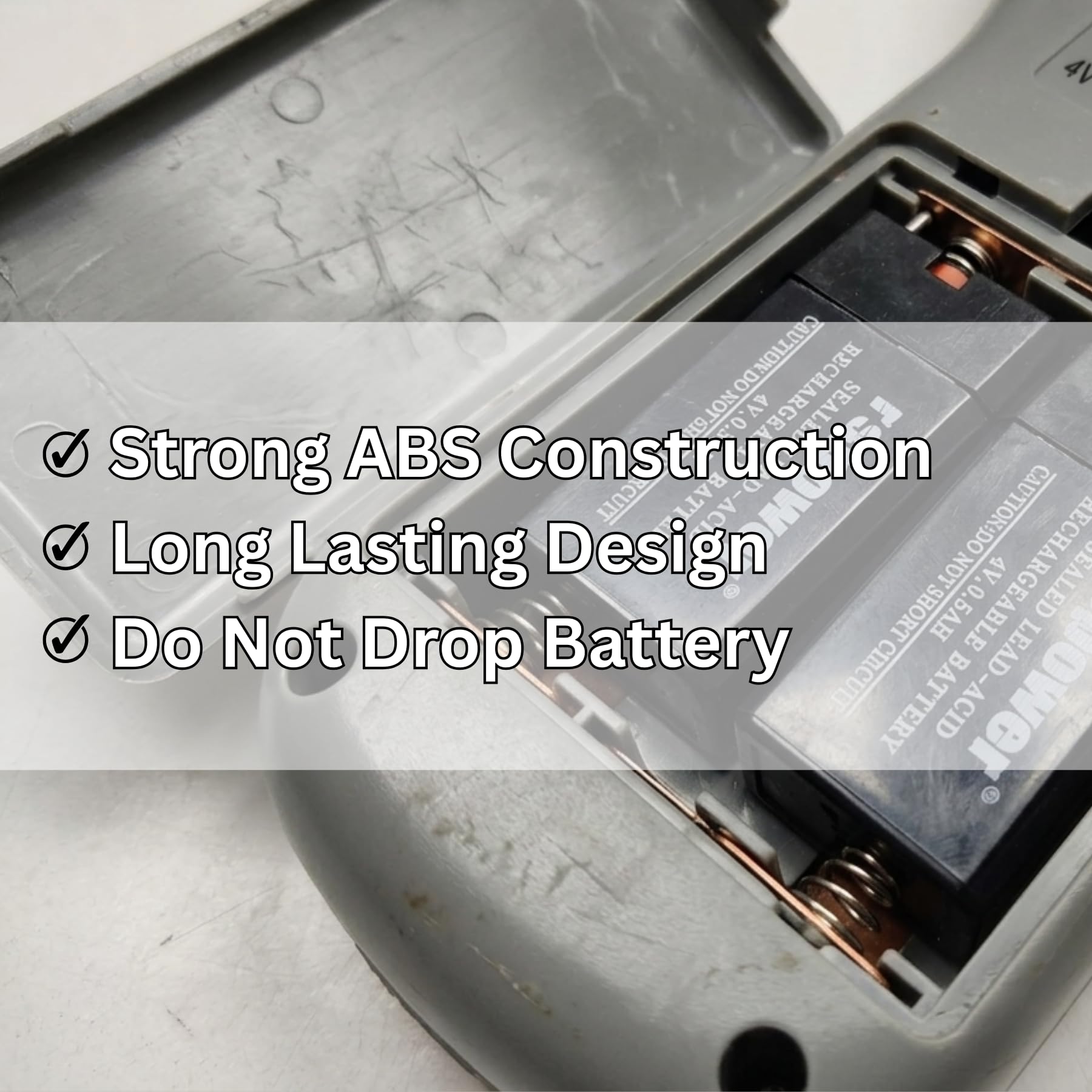 e-infinity 4 Volt 500 mah (0.5amp) Dimensions: ~ 58 x 36 x 20mm